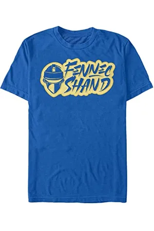 STAR WARS Unisex Fennec Shand Text Logo Organic Short Sleeve T-Shirt, , L