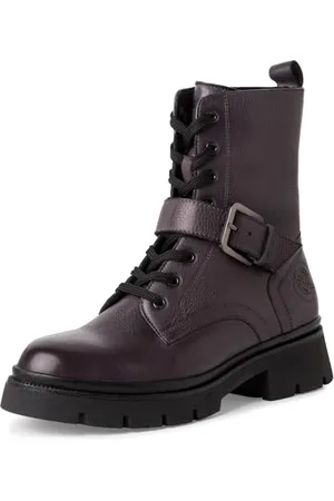 QS by s.Oliver Damen Winterstiefeletten zum Schnüren aus Leder Gefüttert, Grün , 37 EU