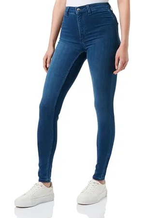 QS by s.Oliver Q/S by Damen Jeans Hose, Sadie High Rise Skinny Leg Blue 32