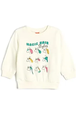Koton Babygirl Sweatshirt Long Sleeve Crew Neck Cotton Printed Detail Soft Interior
