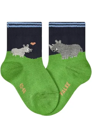 Falke Unisex baby Socken Baby Rhino Love B So Baumwolle gemustert 1 Paar, , 74-80