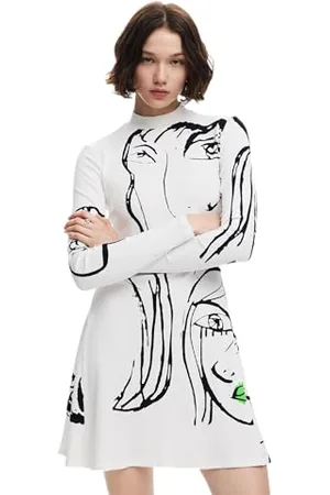 Desigual Damen Woman Knit Long Sleeve Dress, , XL EU