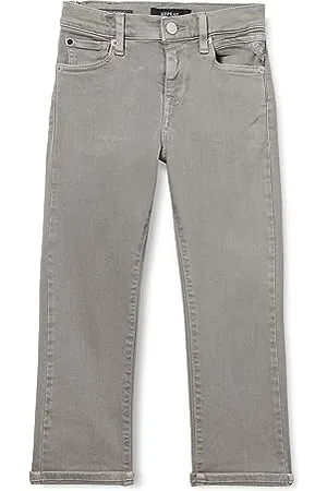 Replay Jungen Jeans Thad Regular-Fit Hyperflex Colour X-Lite mit Stretch, (Grau), 16 Jahre