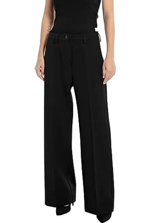 Replay Damen Stoffhose mit Stretch, (Schwarz), 33W