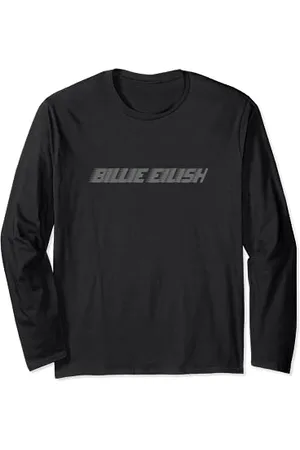 Billie Eilish Offizielles Billie-Logo in Grau Langarmshirt