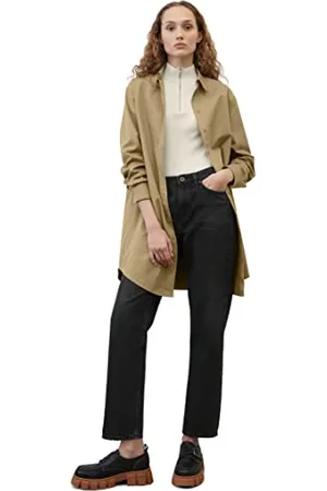Marc O’ Polo Damen 302022721225 Dress, shirt style, straight fit, 750-Dusty Earth, 32