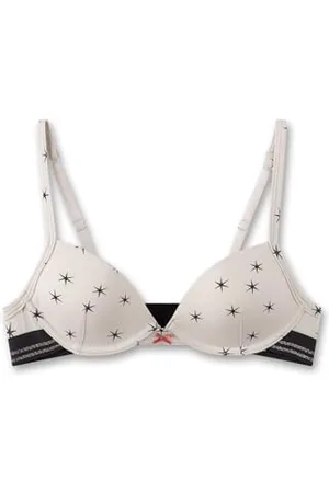 Sanetta Mädchen Soft-Cup Bra Off-White | Bequemer und angenehmer BH ohne Bügel für Mädchen aus Baumwoll-Mix. Mädchen BH 70B