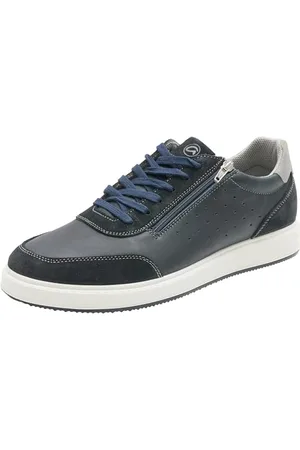 ARA Herren Genua Sneaker, Blue,Grey, 45 EU