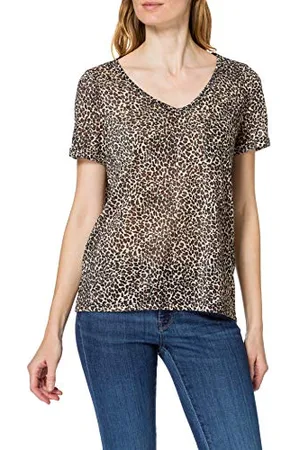 Object Damen OBJTESSI SLUB S/S V-Neck NOOS T-Shirt, , XS