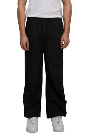 Urban classics Herren TB6653-Wide Poplin Pants Hose, Black, 3XL