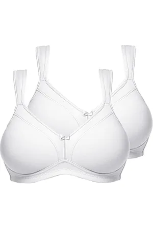 Susa BH Damen ohne Bügel Topsy 2er Pack I Damen-BHS mit nahtlos vorgeformten Cups I Hoher, optimaler Halt I Strapazierfähig I I 95D