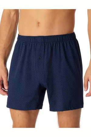 Schiesser Herren Boxershort für Männer weich und bequem ohne Gummibund Bio Baumwolle-Cotton Casual Unterwäsche, , 7/ XL