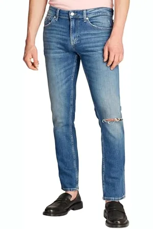 Tommy Hilfiger Herren Jeans Hose Austin Tapered Fit Slim Fit, Blau ( Light), 38W/32L