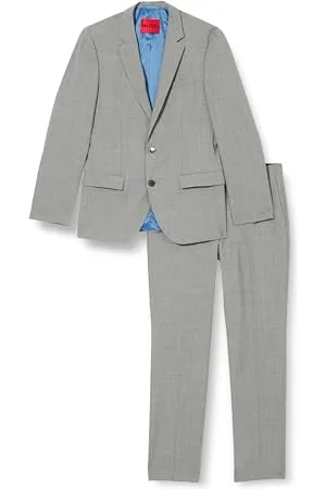 HUGO BOSS Herren Anzug Groesse: 98 DE Farbe: grau
