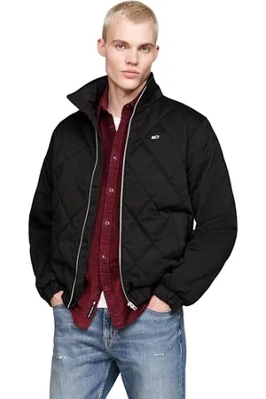 Tommy Hilfiger Herren Steppjacke Essential Quilted Jacket mit Reißverschluss, (Black), S