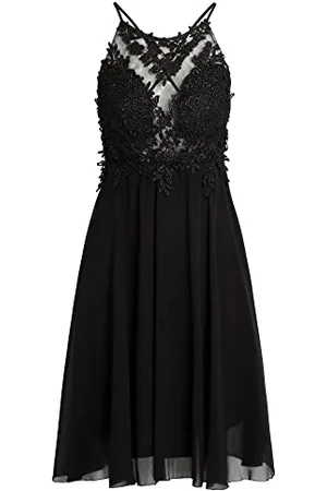 Apart Cocktailkleid aus Chiffon, Mesh und Spitze, , L