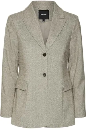 VERO MODA VMKAWI LS Regualr Herringbone Blazer