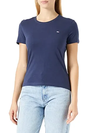 Tommy Hilfiger Damen Tjw Soft Jersey Tee Dw0dw14616 Kurzarm Strickoberteile, , XS