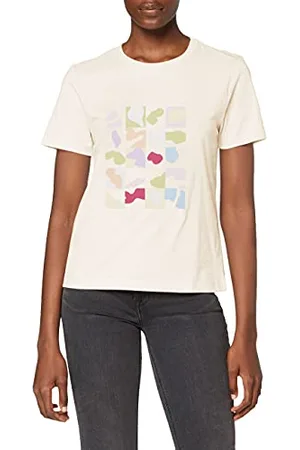 NA-KD Damen Printed T-Shirt, , M