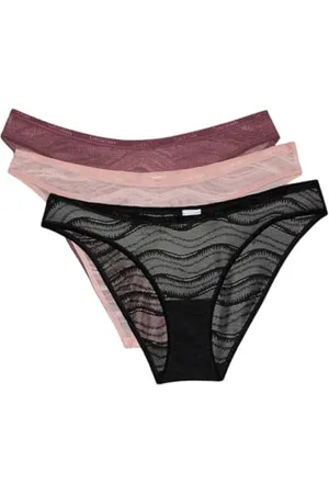 Calvin Klein 3 Pack Bikini (Low-Rise) Bikini Hose Damen, , XL