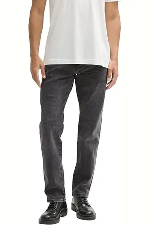 TOM TAILOR Herren 1043084 Marvin Straight Fit Jeans, 10213-Clean Mid Stone Grey Denim, 34W x 32L
