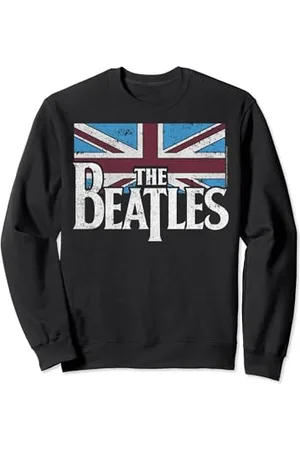 The Beatles Sweatshirt mit britischer Flagge, Rot, Weiß und Blau Sweatshirt