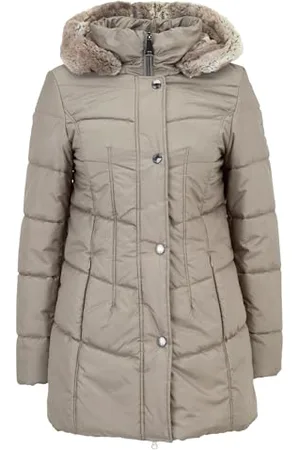 Betty Barclay Damen Outdoorjacke mit Kapuze Hellbraun,40