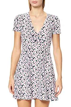 Tommy Hilfiger Damen Tjw Fit Flare Printed Dress Kleid, , XXS