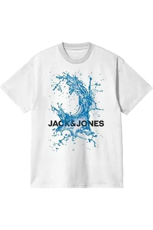 JACK & JONES Herren Jcoocean Splash Tee Ss Crew Neck FST Pls T-Shirt, , 4XL
