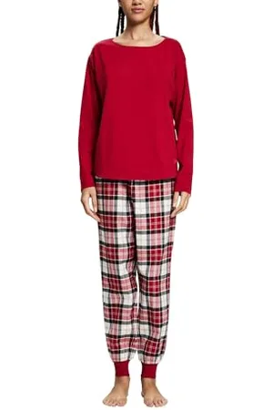 ESPRIT Pyjamaset Damen,Red 3,XXL