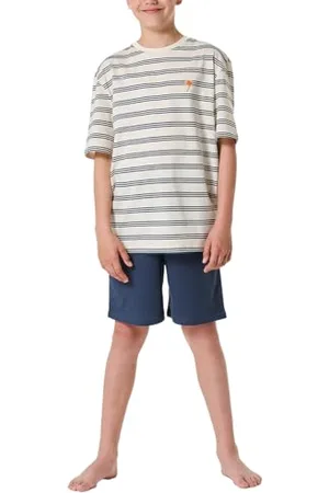 Schiesser Jungen Schlafanzug Set kurz-100% Organic Bio Baumwolle-Größe 140 bis 176 Pyjamaset, , 152