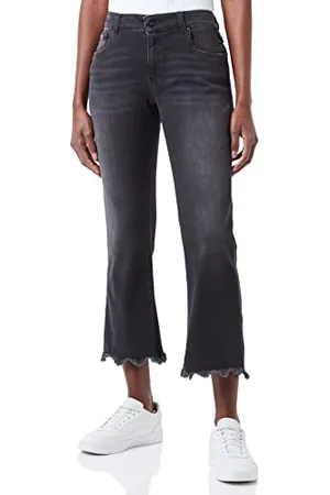 Replay Damen Faaby Flare Crop Jeans, , 33W EU