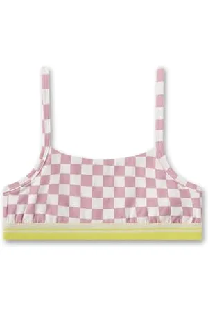 Sanetta Mädchen-Bustier Pink| Bequemes und angenehmes Bustier für Mädchen aus Baumwolle. Unterwäsche mit verstellbaren Trägern |Mädchen Bustier
