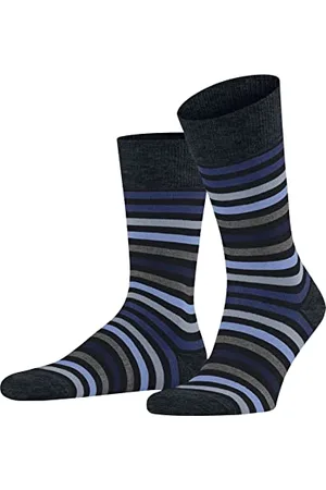 Falke Herren Socken Tinted Stripe M So Wolle Baumwolle gemustert 1 Paar, , 47-50