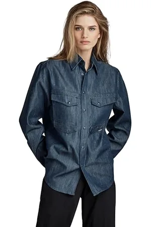 G-Star RAW Herren Unisex Premium Dakota Regular Hemd Evergreen