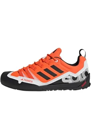 adidas Unisex Terrex Swift Solo 2.0 Hiking Shoes Wanderschuhe, Orange/Core Black/Crystal White, 44 EU