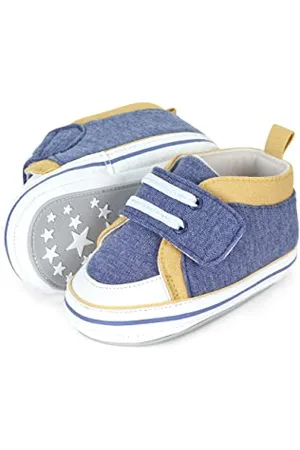 Sterntaler Baby Jungen Krabbelschuhe Baby Babyschuh - Krabbelschuhe Baby, Baby Schuhe, Krabbel Schuhe - mit Gummisohle - , 20