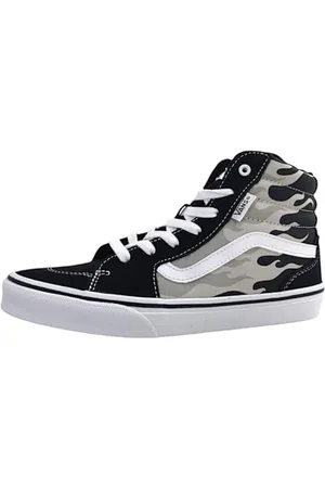 Vans Filmore Hi Sneaker, Tonal Flames Grey/White, 29 EU