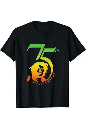 Bob Marley Rasta 75th Anniversary Logo T-Shirt