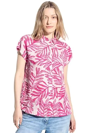 CECIL Damen B344515 LINEN_ Small Leafs Blouse, , L EU