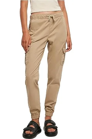 Urban classics Damen TB3626-Ladies High Waist Cargo Jogging Pants Hose, , XXL