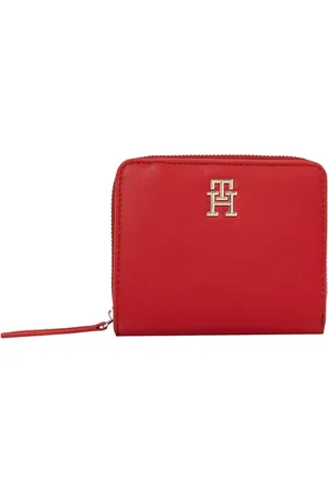 Tommy Hilfiger Damen Geldbörse Logotape Klein, Rot (Primary Red), Einheitsgröße