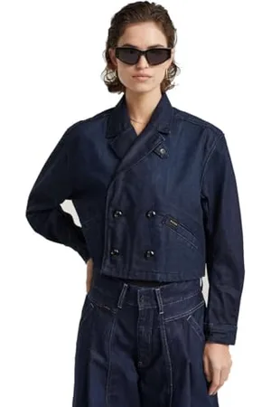 G-Star Damen Cropped Peacoat Jacke, , L