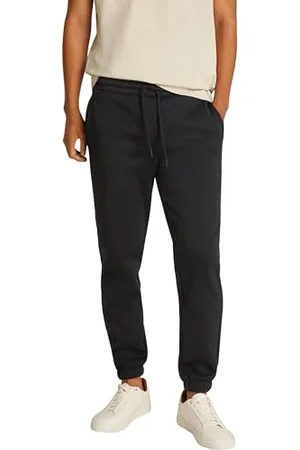 Calvin Klein Herren Jogginghose Logo Tape Pant zum Binden, Schwarz , XL