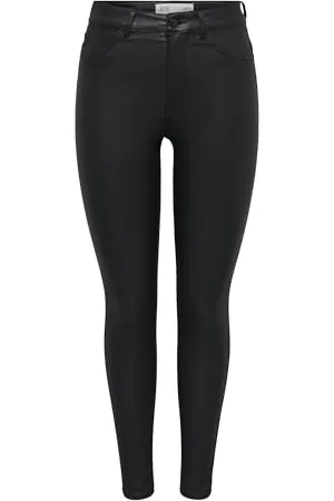 JDY Damen NEWTHUNDER Coated HIGH SKN PNT NOOS Hose, , XL / 34