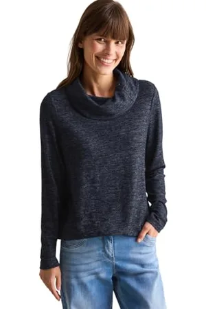 CECIL Damen B322615 Kuscheliges Melange-Shirt, , XXL EU