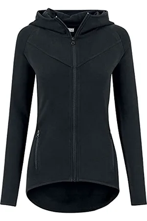 Urban classics Damen Ladies Athletic Interlock Zip Hoody Kapuzenpullover, , L EU