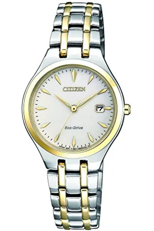 Citizen Damen Analog Solar Uhr mit Edelstahl Armband EW2484-82B