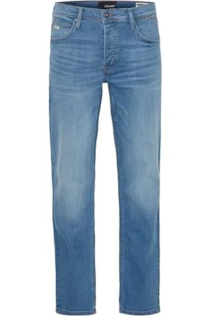 Blend BHRock Herren Jeanshose Hose mit Eingrifftaschen Gürtelschlaufen Stretch Baumwollmischung Regular Fit, Größe:38, Farbe:Light Blue - 34 (76103-L34)
