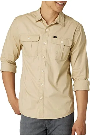 Lee Herren Working West Relaxed Fit Long Sve Shirt Hemd mit Button-Down-Kragen, , Klein